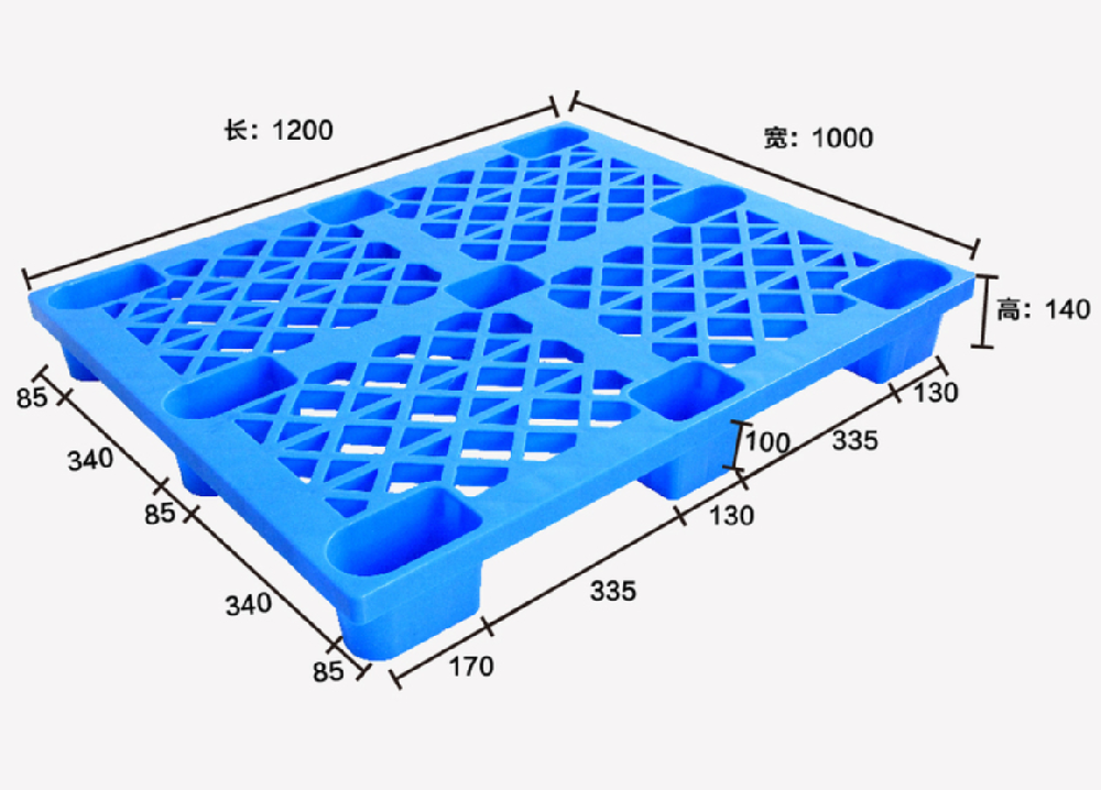 1210網格九腳塑料托盤