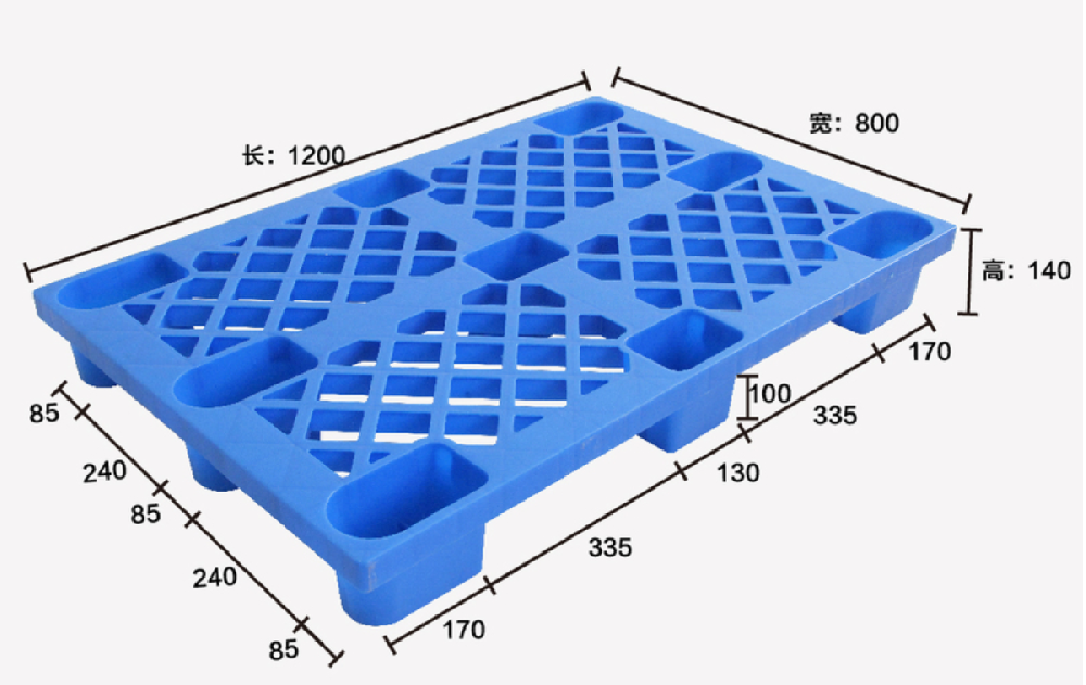 1208網格九腳塑料托盤
